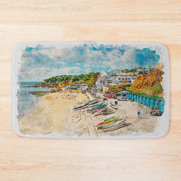 Item preview, Olhos De Agua Algarve Portugal Watercolour Effect designed and sold by GG WALL ART.