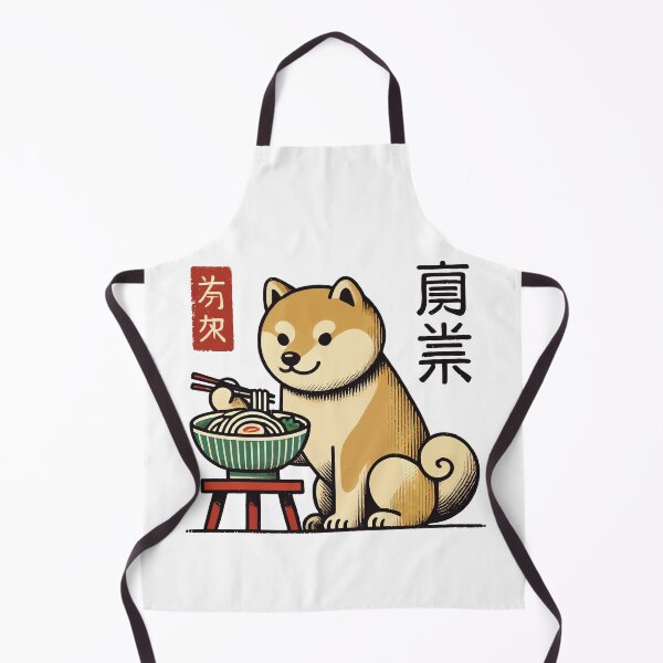 Item preview, Ramen Noodles Dining Shiba Dog Japan Ukiyo-e designed and sold by LuminOrb.