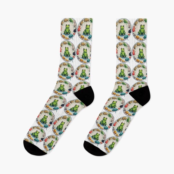 Item preview, Frog Evolution Circle - Cute Amphibian & Nature Design designed and sold by shufflik.