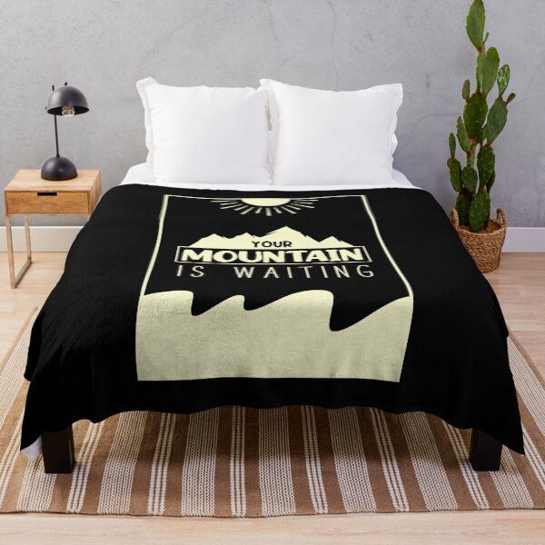 Item preview, Motivational Quote Your Mountain Is Waiting designed and sold by RADesigns21.