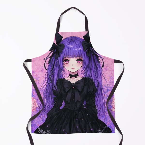 Item preview, Gothic Anime Girl – Dark Aesthetic Kawaii Art designed and sold by bgrzblkdigital.