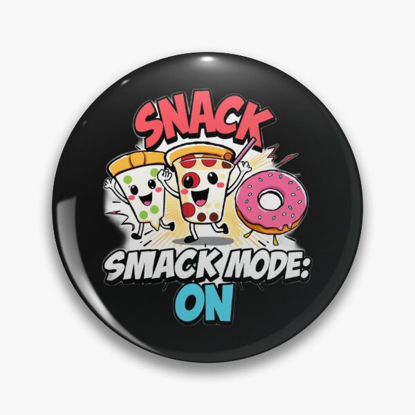 Item preview, Snack Mode ON - Funny Food Lover Cartoon Design designed and sold by on_point_print_studio.
