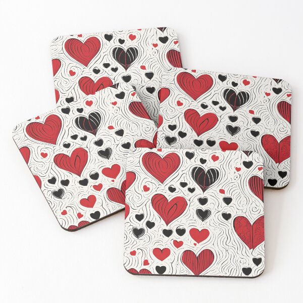 Item preview, Heart to Heart - Romantic Heart Pattern designed and sold by Line in Bloom.