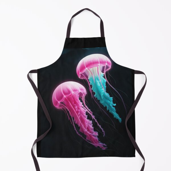 Item preview, JellyFish in dark ocean waters designed and sold by PeggyMacStudio.