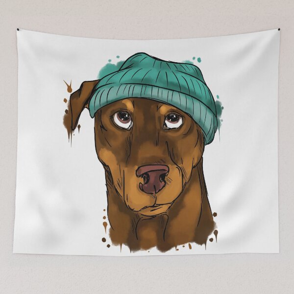 Item preview, Doberman with hat designed and sold by Antiope33.