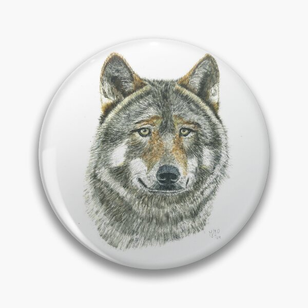 Item preview, wolf, looking mysterious or...is he dangerous? designed and sold by AquarelJanine.