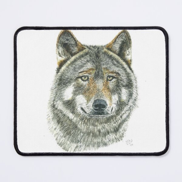 Item preview, wolf, looking mysterious or...is he dangerous? designed and sold by AquarelJanine.