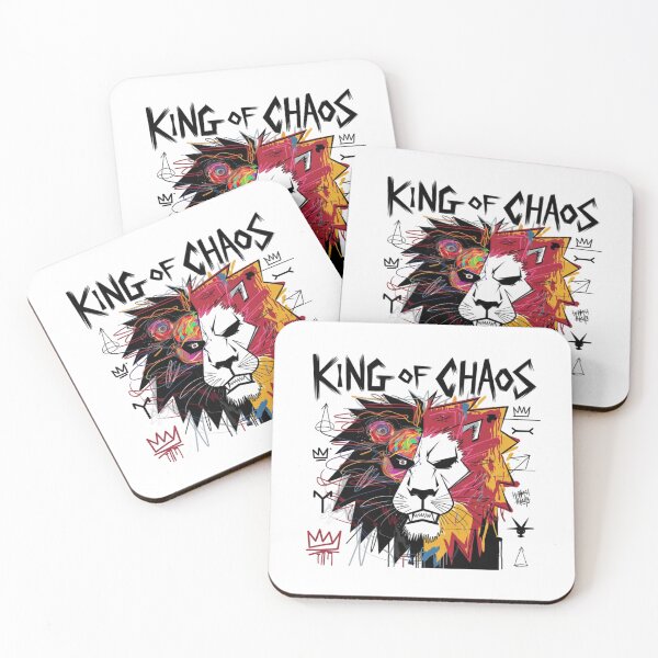 Item preview, King of Chaos, The Untamed Roar, Chaos, Lion, funnyfits70, Humor, Funny, retro, vintage, funny quotes, animal humor, designed and sold by FunnyFits70.