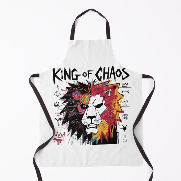 Item preview, King of Chaos, The Untamed Roar, Chaos, Lion, funnyfits70, Humor, Funny, retro, vintage, funny quotes, animal humor, designed and sold by FunnyFits70.