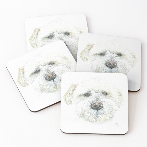 Item preview, Adorable white dog designed and sold by AquarelJanine.