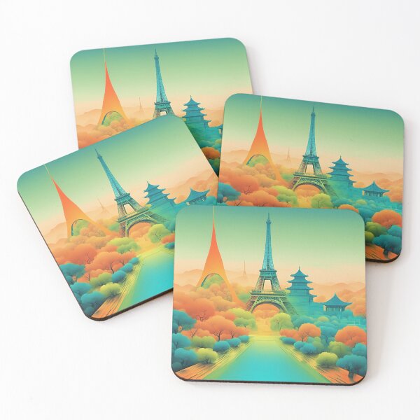 Item preview, Eiffel Tower & Monuments AI art  designed and sold by Famedtrend.