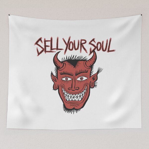 Item preview, A Deal with the Devil, Sell your soul, Devil, Satan, funnyfits70, Humor, Funny, retro, vintage, funny quotes, animal humor, designed and sold by FunnyFits70.