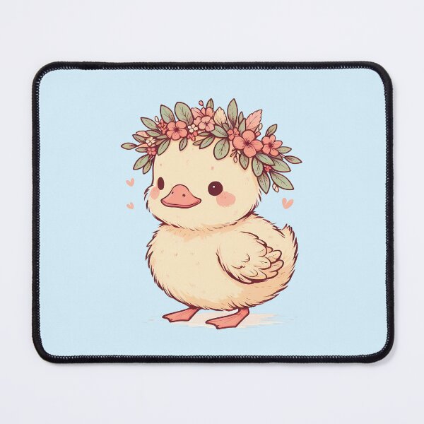 Item preview, Adorable duckling with flower crown designed and sold by LV-creator.