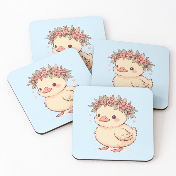 Item preview, Adorable duckling with flower crown designed and sold by LV-creator.