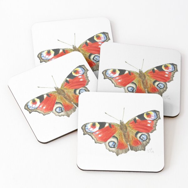 Item preview, a beautiful peacock butterfly designed and sold by AquarelJanine.