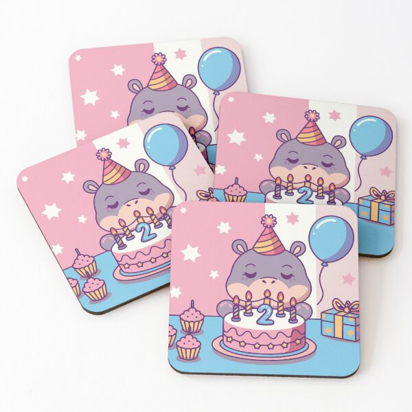 Item preview, Hippo’s Birthday Bash designed and sold by NeatThingLover.