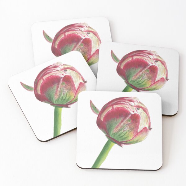 Item preview, A peony bud designed and sold by AquarelJanine.