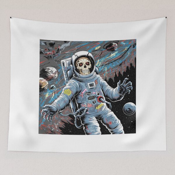 Item preview, Space Cadet, Lost in the Stars, Skeleton, Astronaut, funnyfits70, Humor, Funny, retro, vintage, funny quotes, animal humor, designed and sold by FunnyFits70.
