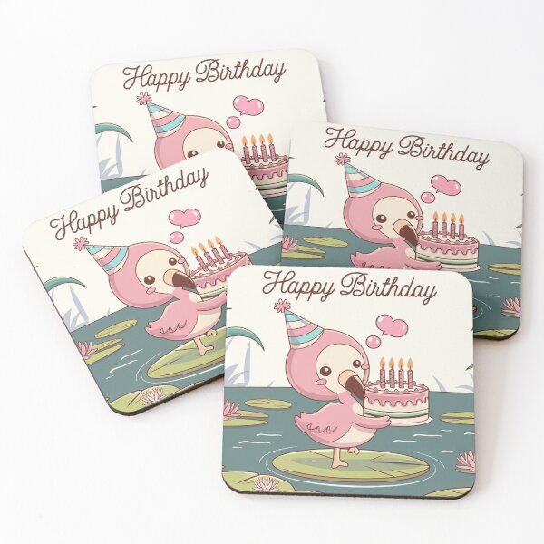 Item preview, Flamingo’s Birthday Bash designed and sold by NeatThingLover.