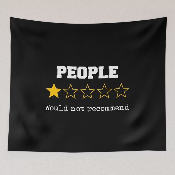 Item preview, Funny One-Star Review People Sarcastic Introvert Humor Anti-social designed and sold by w1ckerman.