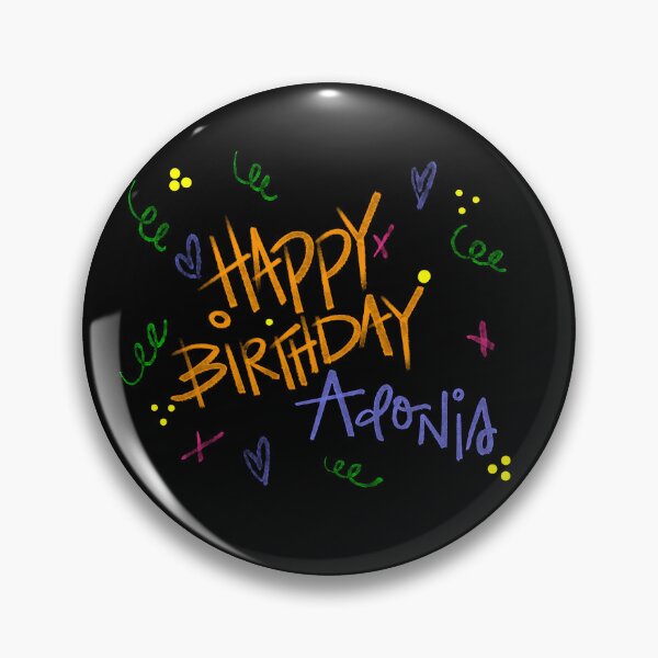 Item preview, HAPPY BIRTHDAY ADONIS CUSTOM NAME designed and sold by GIVENGRACE.ART.