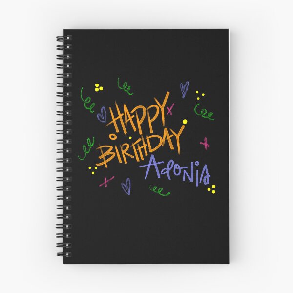 Item preview, HAPPY BIRTHDAY ADONIS CUSTOM NAME  designed and sold by GIVENGRACE.ART.
