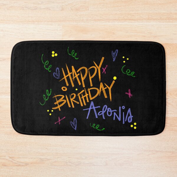 Item preview, HAPPY BIRTHDAY ADONIS CUSTOM NAME  designed and sold by GIVENGRACE.ART.