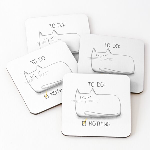 Item preview, Funny meme white cat - to do: nothing designed and sold by Makitsu Neko.