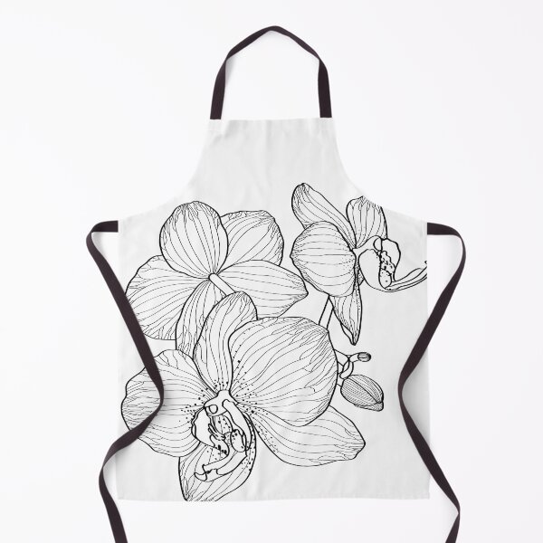 Item preview, Black line orchid flowers composition. designed and sold by MatyKotiv.