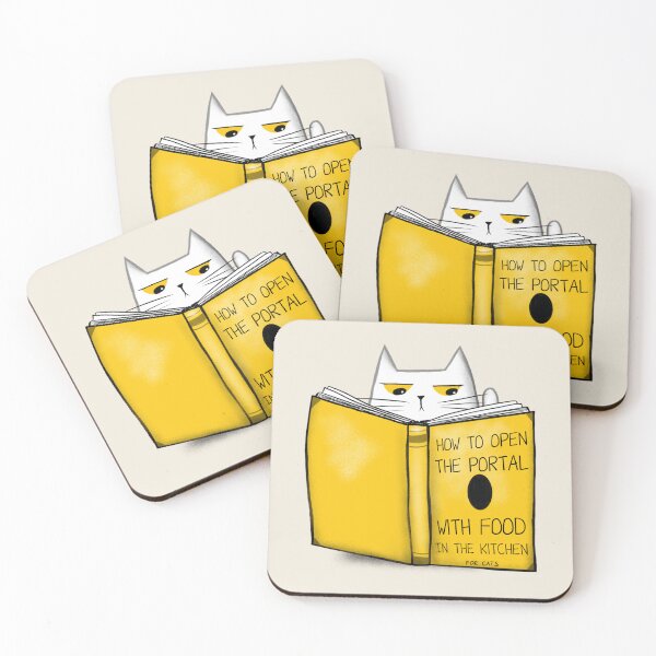 Item preview, Funny meme cat with yellow book designed and sold by Makitsu Neko.