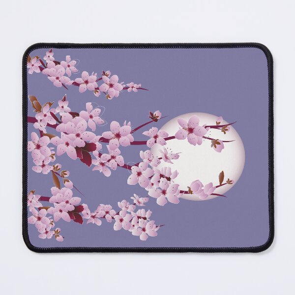 Item preview, A beautiful and charming cherry blossom tree in the moonlight. designed and sold by Drawing-Dolphin.