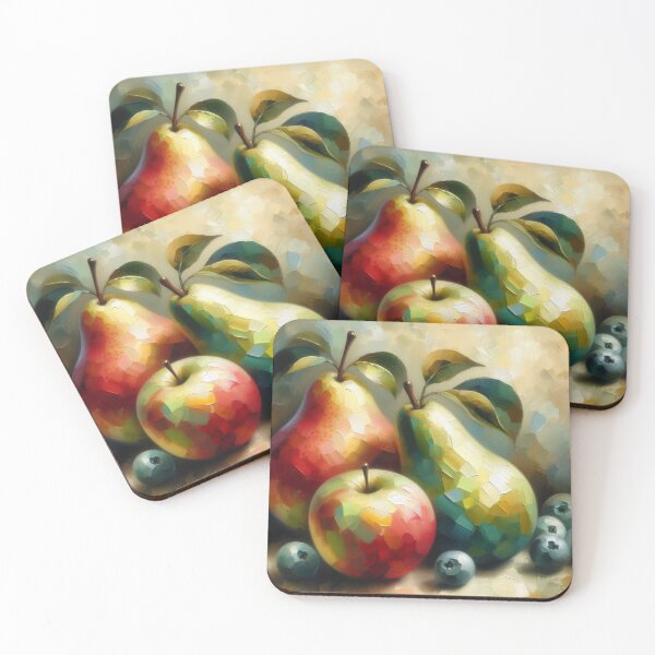 Item preview, Apple and Pears Fruits Still Life designed and sold by ArtUnova.
