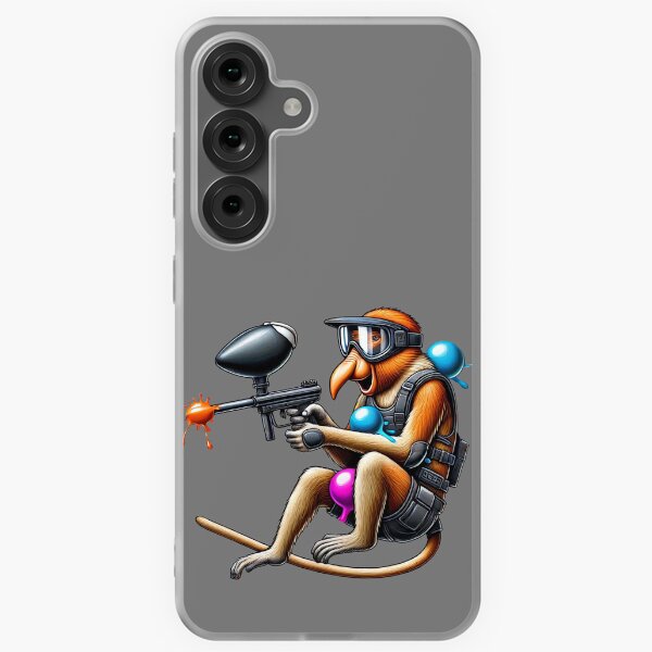 Vista previa del artículo con la obra «Mono narigudo - Jugador de paintball», diseñado y vendido por Wild-way.