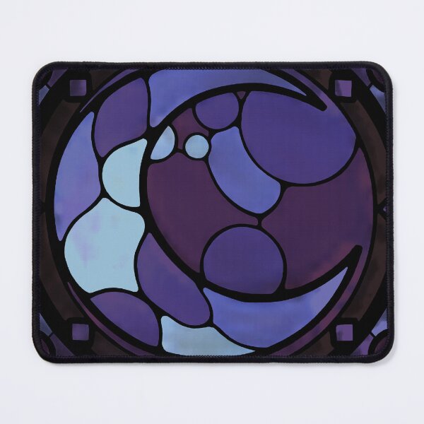 Item preview, Stained glass moon designed and sold by SpectrumShine.