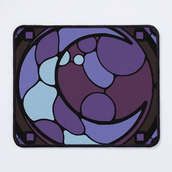 Item preview, Stained glass moon designed and sold by SpectrumShine.