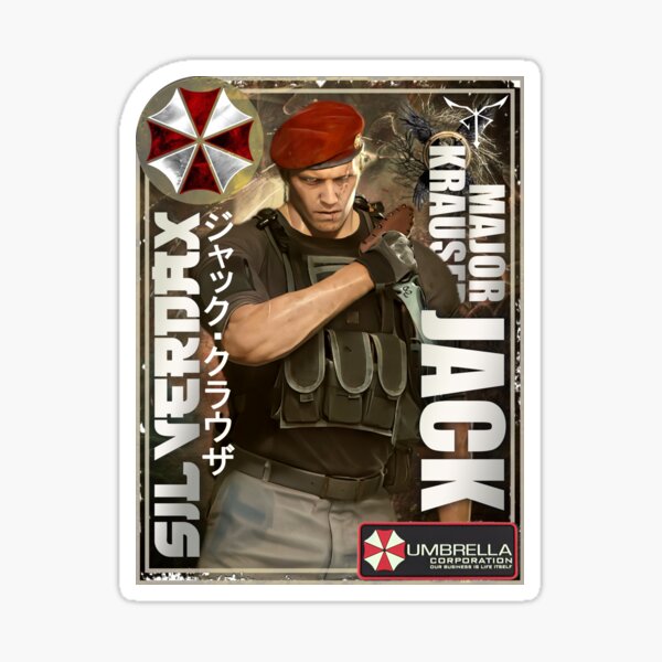 Artikel-Vorschau von Resident Evil Jack Krauser Klassische Retro-Gaming-Kunst, designt und verkauft von Back2Collage.