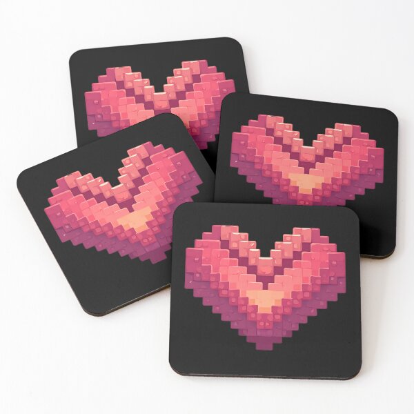 Item preview, Pixelated Heart - Retro Gaming Love designed and sold by Itsheartshop.