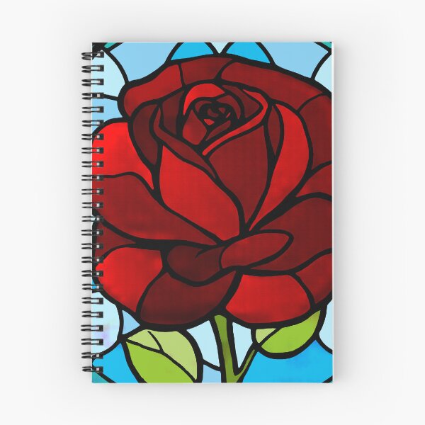 Item preview, Stained glass rose designed and sold by SpectrumShine.