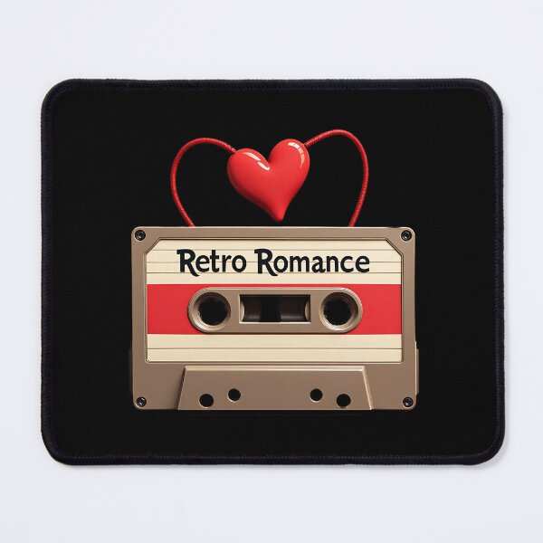 Item preview, Retro Romance Mixtape – Vintage Cassette with Heart designed and sold by Itsheartshop.
