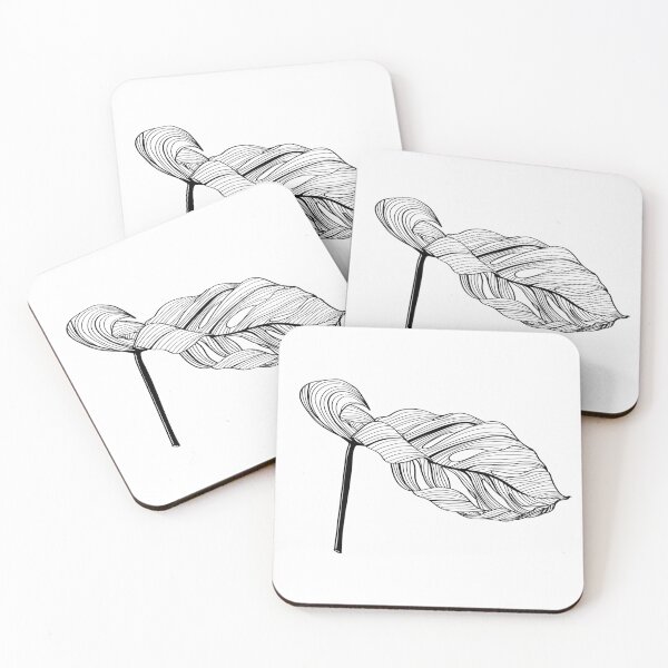 Item preview, Monstera leaf sketch by hand drawing. Leaf art highly detailed in line art style. Monstera is plant of tropical. designed and sold by MatyKotiv.