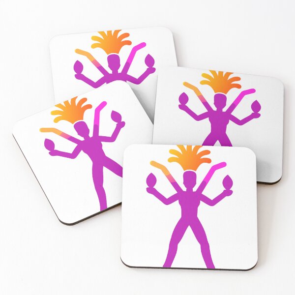 Item preview, Abstract Silhouette of Four Armed Figure with Flame Design designed and sold by Creative88Art.