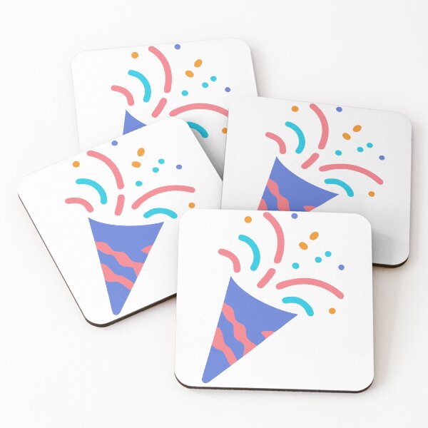 Item preview, Illustration of a Party Popper with Colorful Confetti on Black designed and sold by Creative88Art.