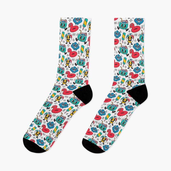 Item preview, Doodle art summer elements pattern designed and sold by geoji.