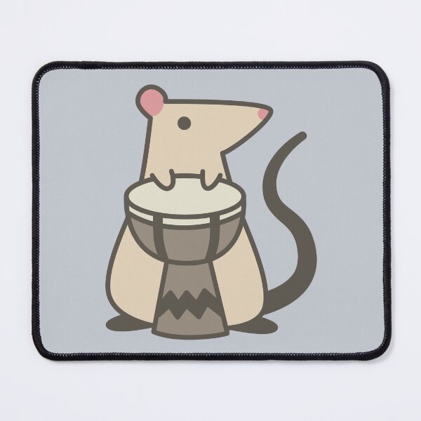 Item preview, rat playing the drums! designed and sold by HayItsNay.