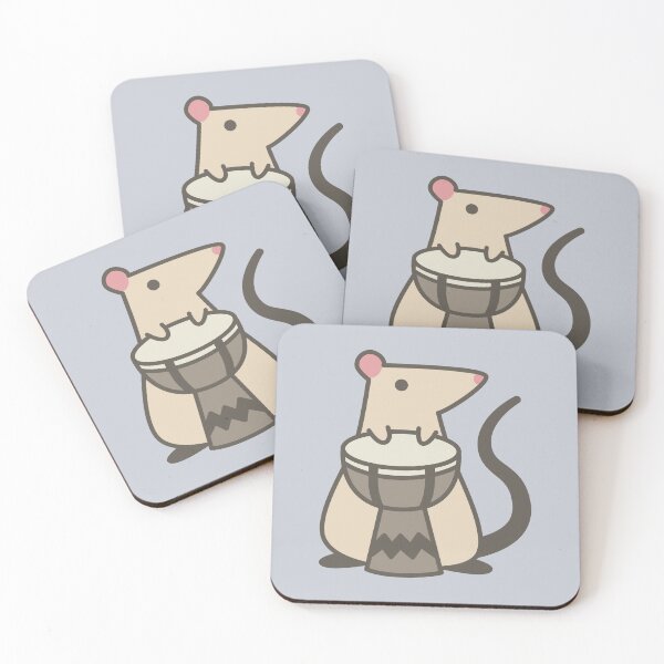 Item preview, rat playing the drums! designed and sold by HayItsNay.