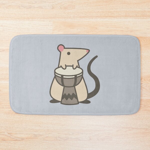 Item preview, rat playing the drums! designed and sold by HayItsNay.
