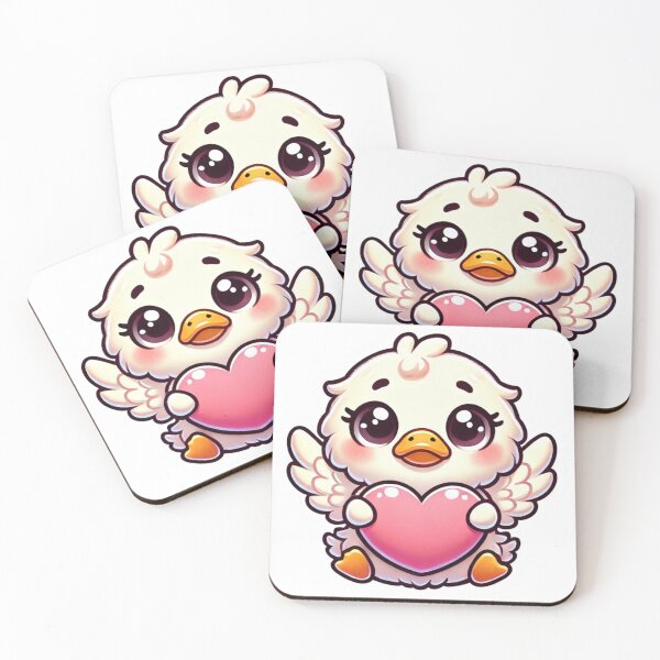 Item preview, Adorable Winged Duckling with Love Heart designed and sold by Kashear.