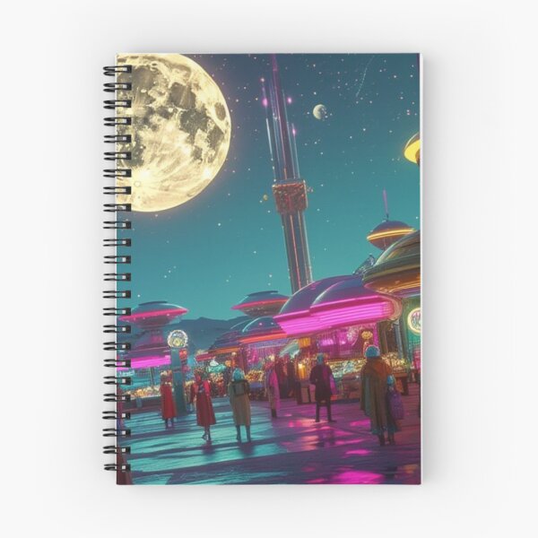 Item preview, A Retro-Futuristic Marketplace Among the Stars designed and sold by eXtraHumans.
