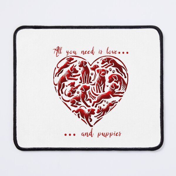 Item preview, Valentines Puppy Heart Shirt, Puppy Dog Love Valentines designed and sold by The Art of Kkatarynka.