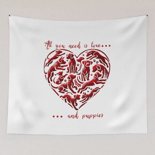 Item preview, Valentines Puppy Heart Shirt, Puppy Dog Love Valentines  designed and sold by The Art of Kkatarynka.